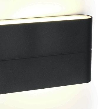 ONE Light Outdoor Slim Range - buiten wandverlichting - 17,5 x 9 x 2,8 cm - 2 x 6W LED incl. - IP54 - antraciet