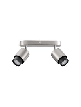 Nova Luce Ison - opbouwspot 2L - 40 x 17 x 14 cm - satijn nickel