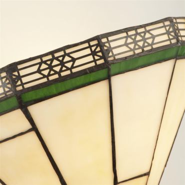 Searchlight New York - wandverlichting - 30,5 x 18 cm - antiek messing