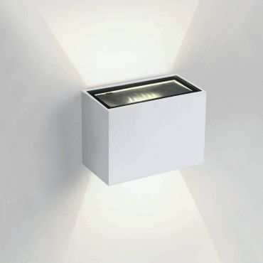 ONE Light Outdoor Wall Up &amp; Down Lights - buiten wandverlichting - 9 x 6,5 x 6,5 cm - 2 x 3W LED incl. - IP54 - wit