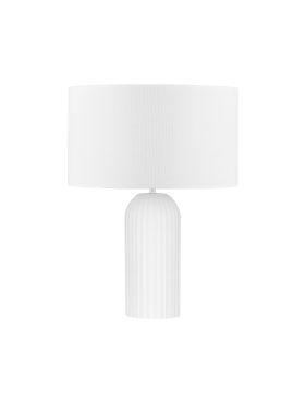 Nova Luce Ammos - tafellamp - Ø 35 x 47 cm - wit