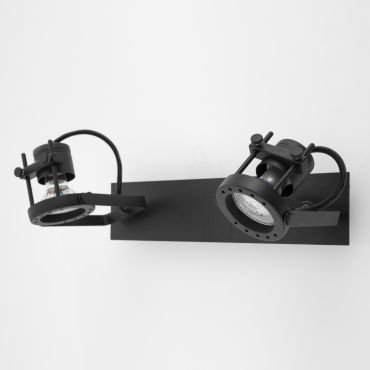 Nova Luce Salva - opbouwspot 2L - 31,5 x 7 x 16 cm - zand zwart