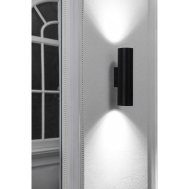 Faro Stan - wandverlichting - 6 x 7,2 x 22,5 cm - mat zwart