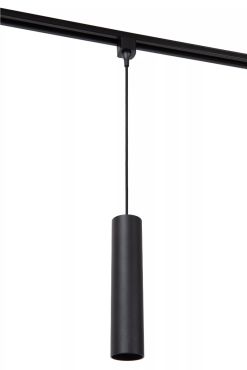 Lucide Track Floris Hanglamp - 1-fase Railsysteem - Ø 5,6 x 155 cm - Zwart