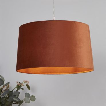 Searchlight Drum Shade - lampenkap - Ø 40 x 25 cm - oranje