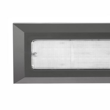 Nova Luce Pulsar - buiten wandverlichting - 23 x 3 x 8 cm - 4W LED incl. - IP54 - donkergrijs