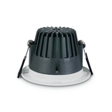 ONE Light Dark Light Pro Range - inbouwspot - Ø 95 mm, Ø 75 mm inbouwmaat - 8W LED incl. - wit en messing