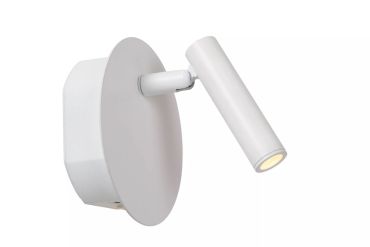 Lucide Jolijn wandlamp - oplaadbaar via USB-kabel - Ø 10,2 x 9 cm - 2W led incl. - wit