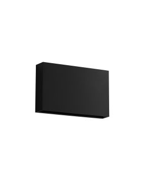 Nova Luce Yoko - buiten wandverlichting - 20 x 12,5 x 3,9 cm - 7W LED incl. - IP65 - zandzwart