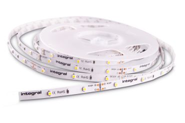 Integral LED strip - 1cm breed, 500 cm lengte - 24Vdc - 12 W per meter - IP20 - 3000K