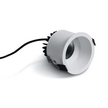 ONE Light COB Range - inbouwspot - Ø 78 mm, Ø 75 mm inbouwmaat - 7W LED incl. - IP54 - wit - warm witte lichtkleur