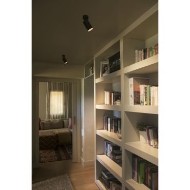 Faro Stan - opbouwspot 1L - Ø 6 x 15 cm - 15W LED incl . - mat zwart