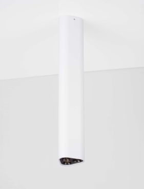 Nova Luce Etho - plafondlamp - 5 x 30,5 x 5 cm - 6W LED incl. - zandwit en zwart