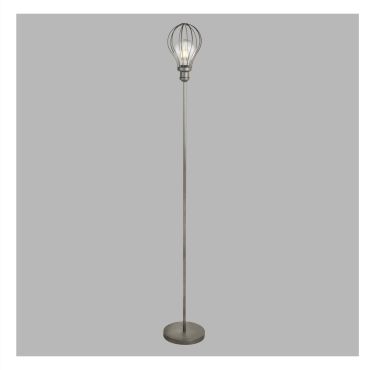 Searchlight Balloon Cage - staanlamp - 166 cm - zilver