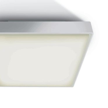 ONE Light E27 Plafo Outdoor Square - buiten plafondverlichting - 29,5 x 29,5 x 10,5 cm - IP65 - wit