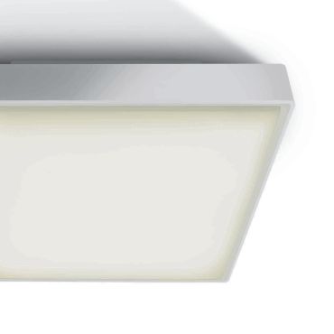 ONE Light E27 Plafo Outdoor Square - buiten plafondverlichting - 22,1 x 22,1 x 9,3 cm - IP65 - wit