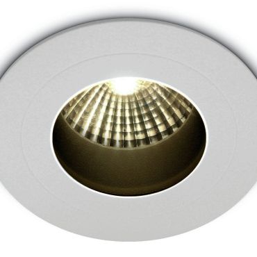 ONE Light Dark Light Range - inbouwspot - Ø 70 mm, Ø 60 mm inbouwmaat - 7W LED incl. - IP65 - wit - warm witte lichtkleur