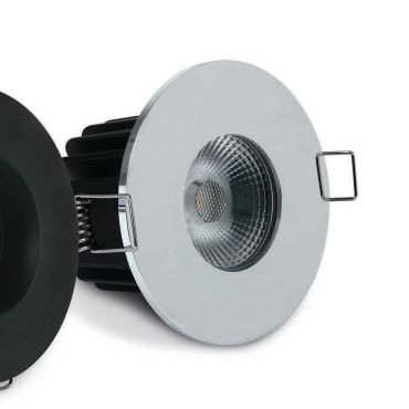 ONE Light Fire Rated Range - inbouwspot - Ø 78 mm, Ø 65 mm inbouwmaat - 7W dimbare LED incl. - IP65 - wit - warm witte lichtkleur