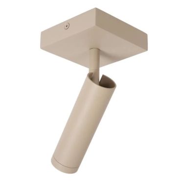 Lucide Grado - opbouwspot 1L - 10 x 10 x 23 cm - taupe