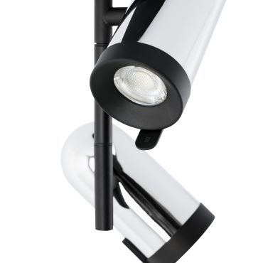 Faro Orleans - opbouwspot 2L - Ø 11,2 x 31 x 11,8 cm - chroom en zwart