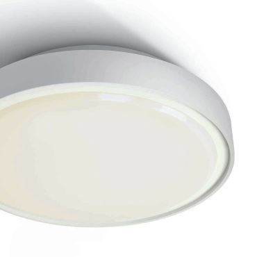 ONE Light E27 Plafo Outdoor - buiten plafondverlichting - Ø 30 x 9,3 cm - IP65 - wit