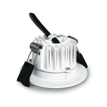 ONE Light Bathroom Downlights - inbouwspot - Ø 80 mm, Ø 65 mm inbouwmaat - 7W LED incl. - IP54 - wit - warm witte lichtkleur