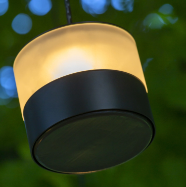 SHOWROOMMODEL - Heatsail Glow - hanglamp met verwarmingsfunctie - ø 17 x 17 x 150 cm - set van 3 - IP43 - zwart