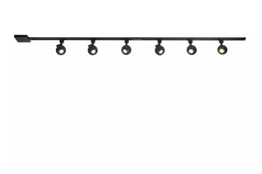 Lucide Track Starterset - 1-fase Railsysteem - 2 Meter - 220V - Zwart