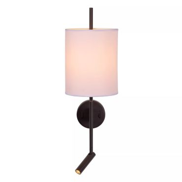 Lucide Magic - wandlamp met USB oplaadpunt - 30 x 18 x 58 cm - 3W LED incl. - wit