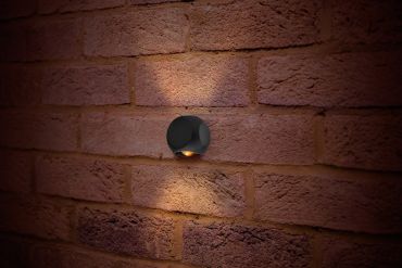 Integral LED Havana - buiten wandlamp - 7 x 5,05 x 8,16 cm - 6W LED incl. - IP54 - antraciet