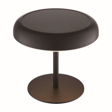 Nordlux Elmer Solar - buiten tafellamp op batterijen - Ø 13 x 17 cm - 3 stappen dimbare - 2W LED incl. - IP44 - zwart