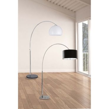 Searchlight Arcs - staanlamp - 180 cm - chroom en wit