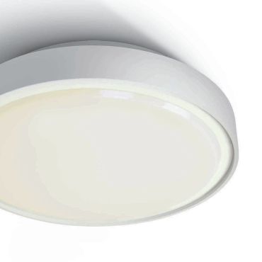 ONE Light E27 Plafo Outdoor - buiten plafondverlichting - Ø 26 x 9,3 cm - IP65 - wit