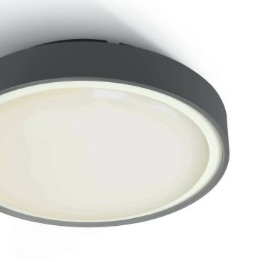 ONE Light LED Plafo Outdoor Round - buiten plafondverlichting - Ø 30 x 8,3 cm - 24W LED incl. - IP65 - antraciet