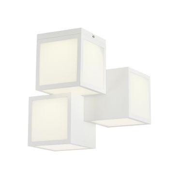 Brilliant Cubix - plafondverlichting - 30 x 30 x 32 cm - 25W LED incl. - wit
