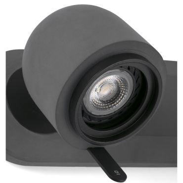 Faro Stone - opbouwspot 2L - 28 x 13 x 13,5 cm - grijs