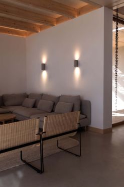 Faro Sole 2L - wandlamp - 8 x 15,5 x 6,5 cm - grijs