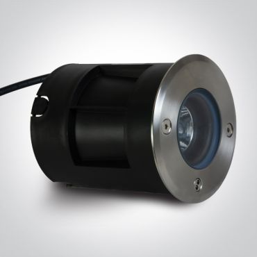 ONE Light Inground Tiltable Range - grondspot voor buiten - Ø 100 mm, Ø 90 mm inbouwmaat - 3W LED incl. - IP67 - roestvrij staal