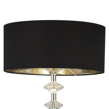 Searchlight New Orleans - staanlamp - 157,5 cm - zwart en chroom