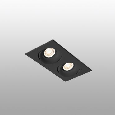 Faro Argon - inbouwspot - 232 x 115 mm, 220 x 102 mm inbouwmaat - mat zwart