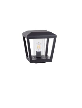 Nova Luce Opu - sokkellamp - 24 x 26 x 24 cm - IP54 - donker antraciet