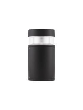 Nova Luce Tala - tuinpaal - Ø 13,4 x 25 cm - 12W LED incl. - IP54 - donker antraciet