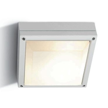 ONE Light Square E27 Outdoor - buiten plafond/wandverlichting - 21,6 x 21,6 x 7,8 cm - IP54 - wit