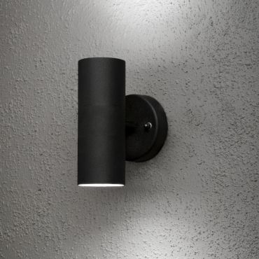 Konstsmide Modena Up/Down - buiten wandlamp - 9,5 x 11,5 x 17 cm - IP44 - zwart