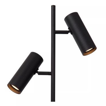 Lucide Clubs - vloerlamp - Ø 22 x 140 cm - zwart