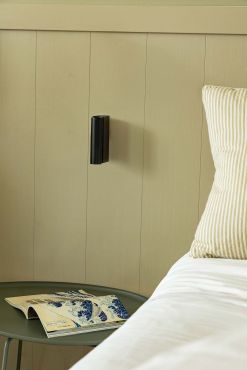 Faro Cronos - bedlamp - 8 x 12,1 x 3 cm - 4,5W LED incl. - mat zwart