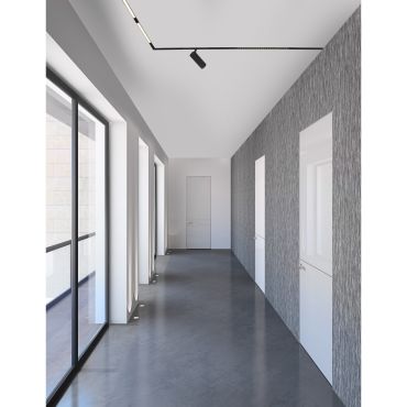 Nova Luce Lod 24V - lichtpunt magnetisch railsysteem - Ø 6,5 x 21 cm - 20W LED incl. - zandzwart