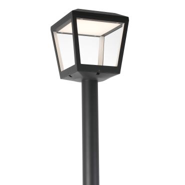 Faro Plaza – lantaarnpaal - Ø 24 x 219 cm - 24W LED incl. - IP54 - donkergrijs