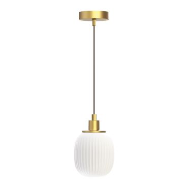 VK Lighting Pero - hanglamp - Ø 14,2 x 172,5 cm - mat messing
