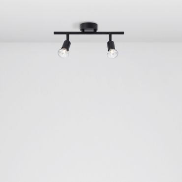 Nova Luce Lup - opbouwspot 2L - 31 x 8 x 10,9 cm - satijn zwart